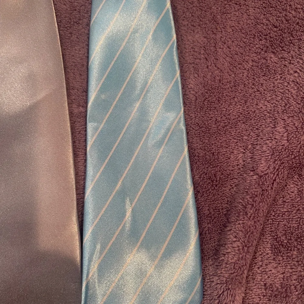 TIES FOR BOYS - lot of four, elastic neck band, polyester, 11